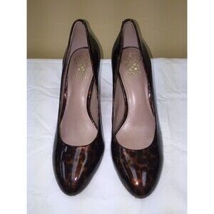 Vince Camuto brown Leather High-Heeled Classic Pumps Size 6.5B pre-owned